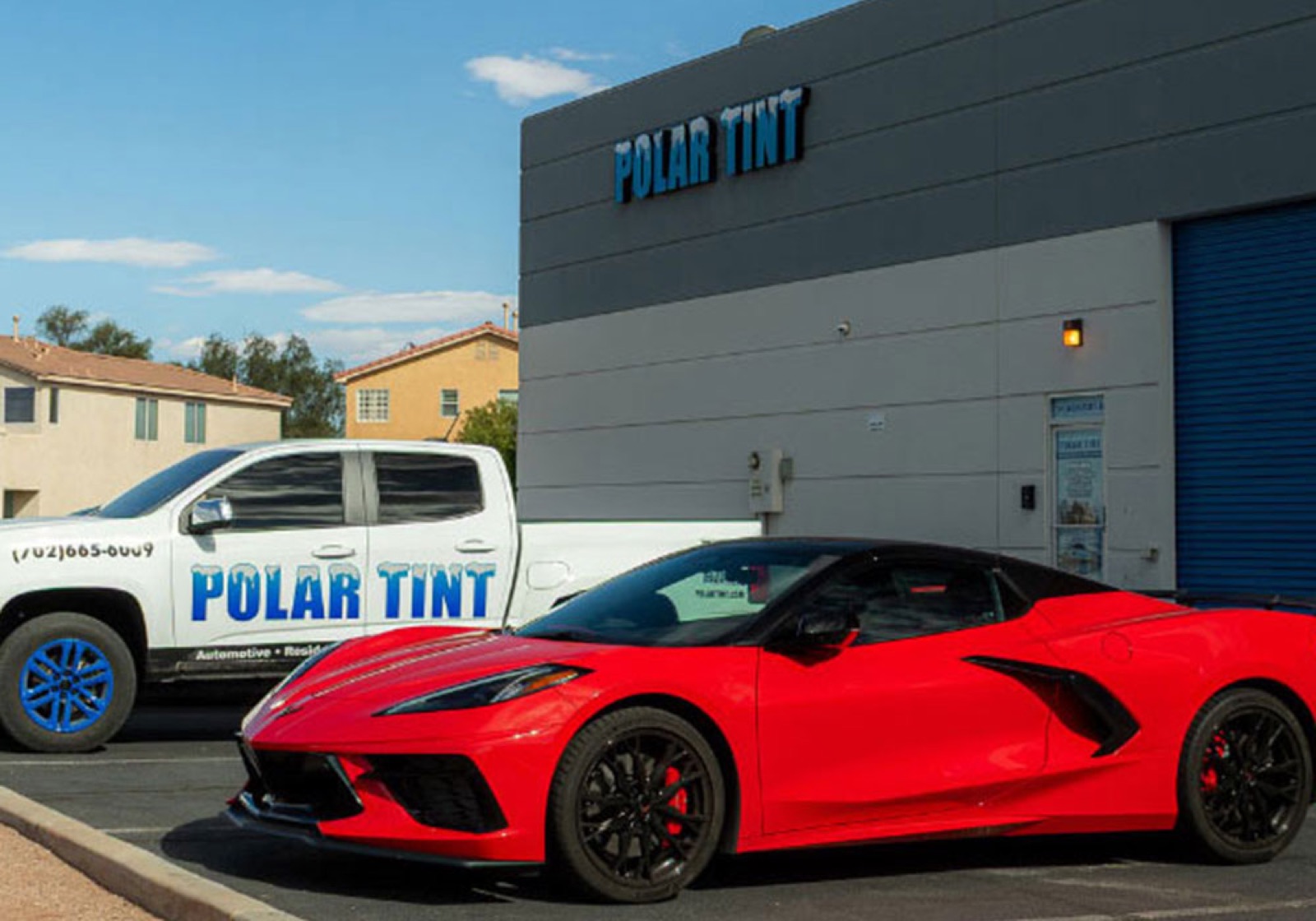 Polar Tint Henderson NV storefront — window tint, ceramic coating, and PPF shop at 799 Middlegate Rd Ste C, Henderson NV 89011
